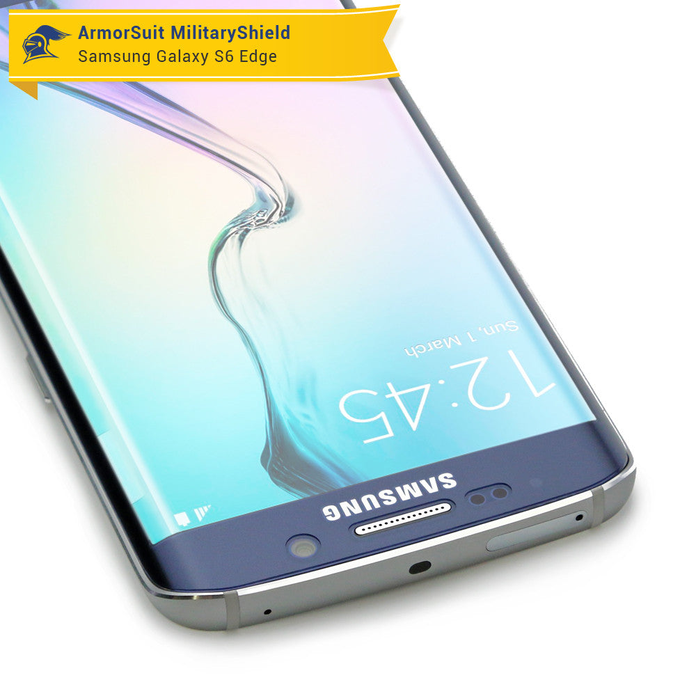 [2-Pack] Samsung Galaxy S6 Edge Anti-Glare (Matte) Screen Protector [Full Screen Coverage]