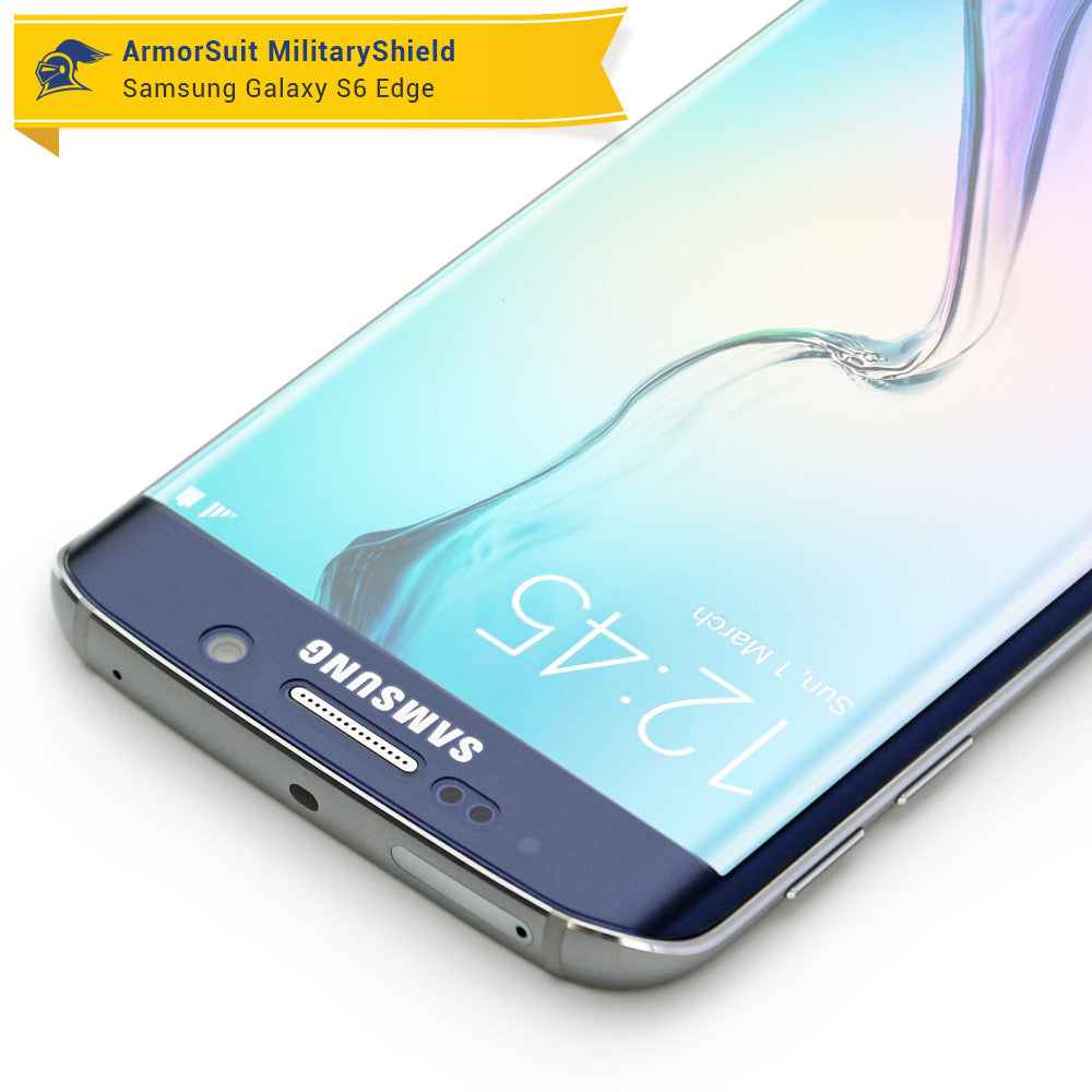 [2-Pack] Samsung Galaxy S6 Edge Anti-Glare (Matte) Screen Protector [Full Screen Coverage]