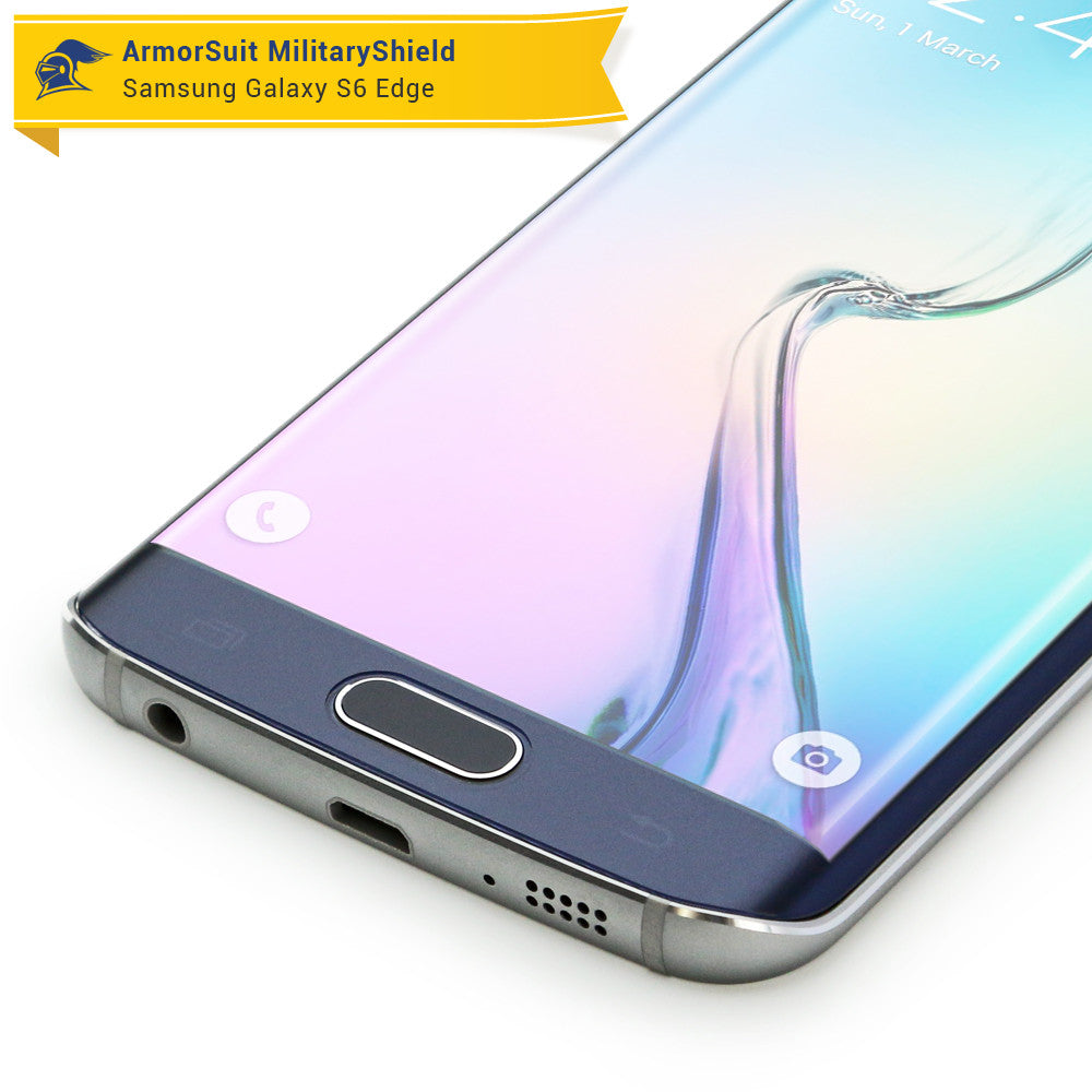 [2-Pack] Samsung Galaxy S6 Edge Anti-Glare (Matte) Screen Protector [Full Screen Coverage]