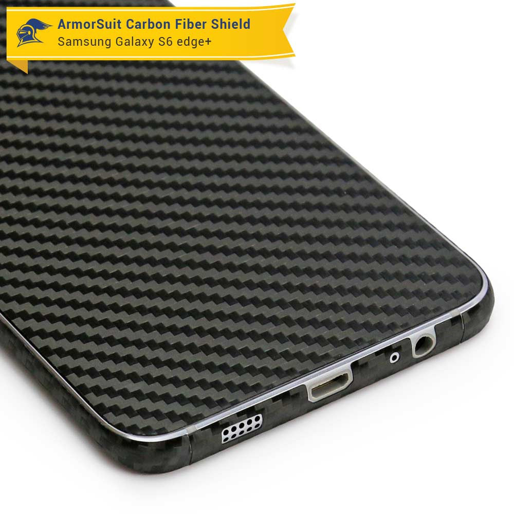 Samsung Galaxy S6 Edge+ / S6 Edge Plus Screen Protector + Carbon Fiber Skin