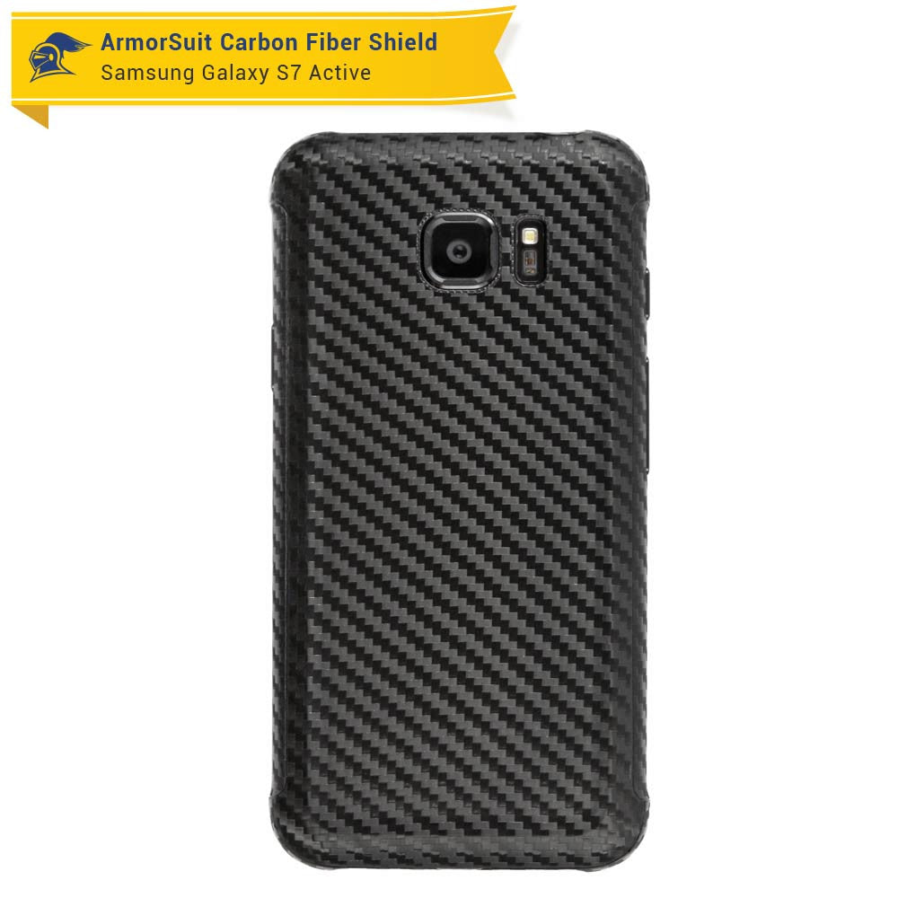 Samsung Galaxy S7 Active Screen Protector + Carbon Fiber Skin