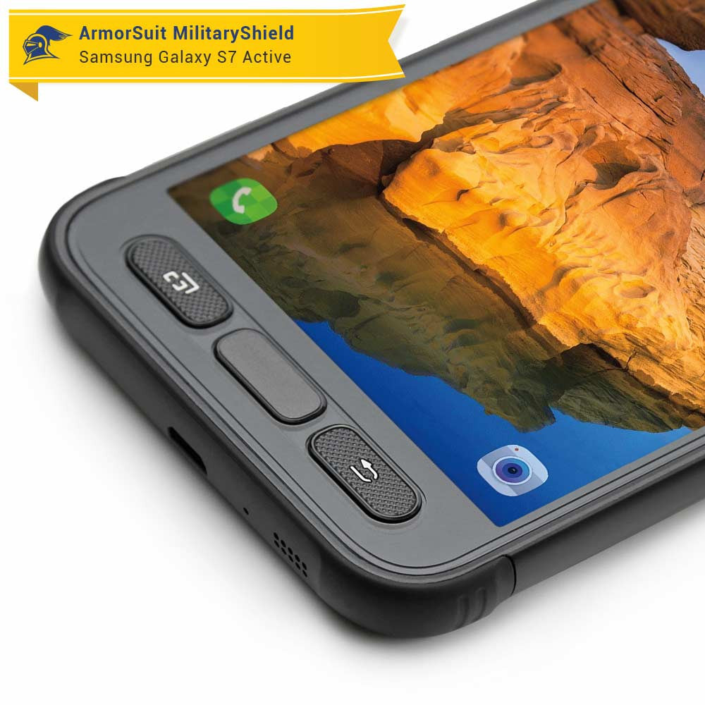 [2-Pack] Samsung Galaxy S7 Active Case-Friendly Screen Protector