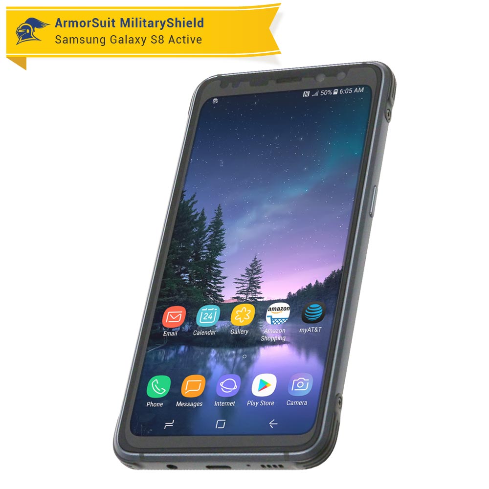 [2-Pack] Samsung Galaxy S8 Active Matte Case-Friendly Screen Protector