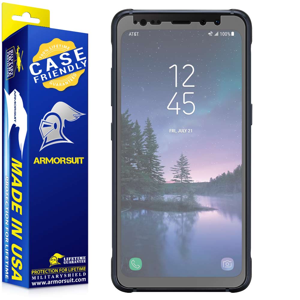 [2-Pack] Samsung Galaxy S8 Active Matte Case-Friendly Screen Protector