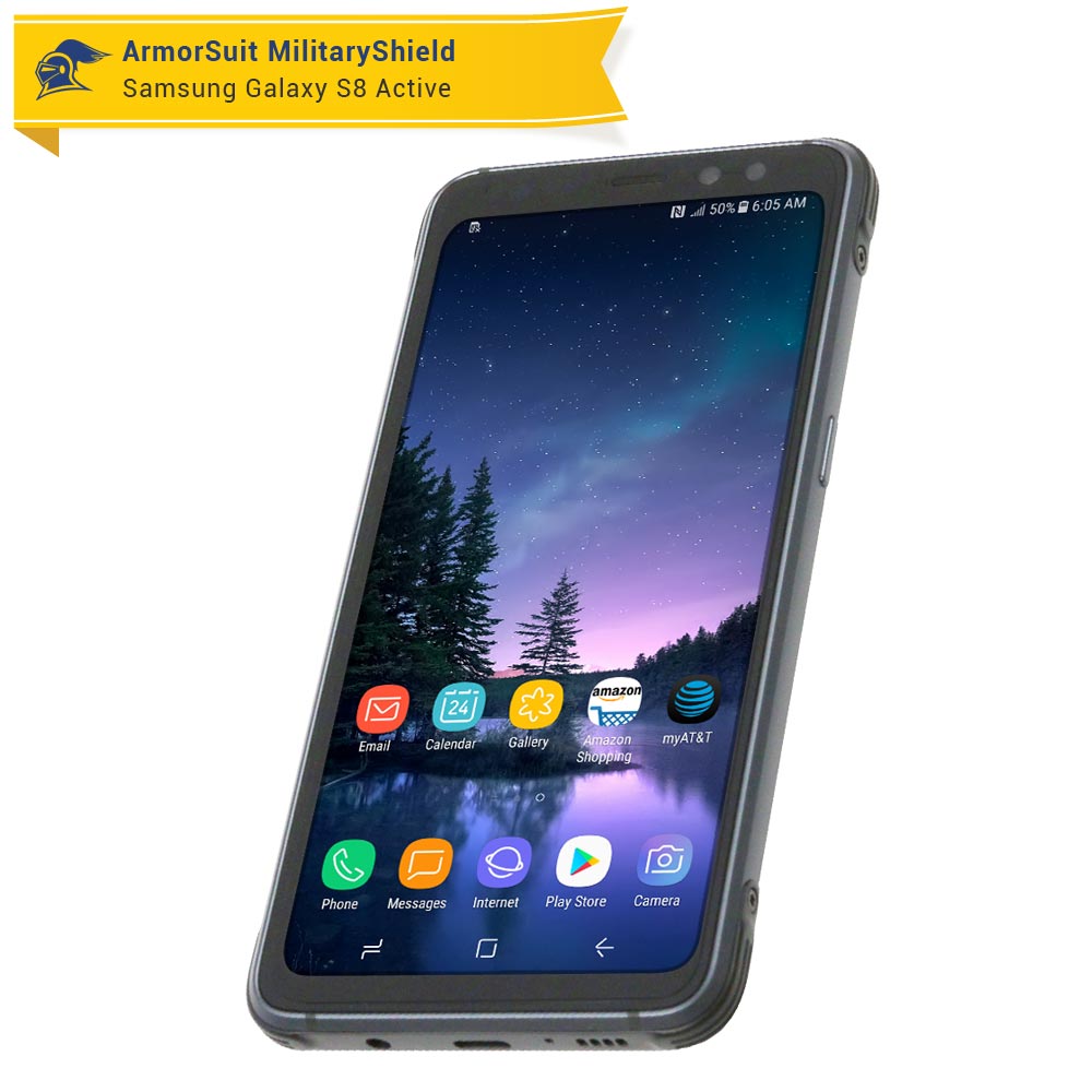 [2-Pack] Samsung Galaxy S8 Active Case-Friendly Screen Protector