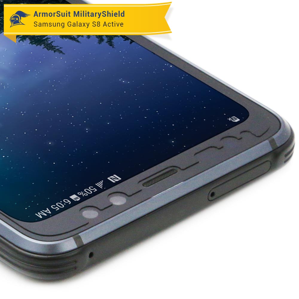 [2-Pack] Samsung Galaxy S8 Active Case-Friendly Screen Protector
