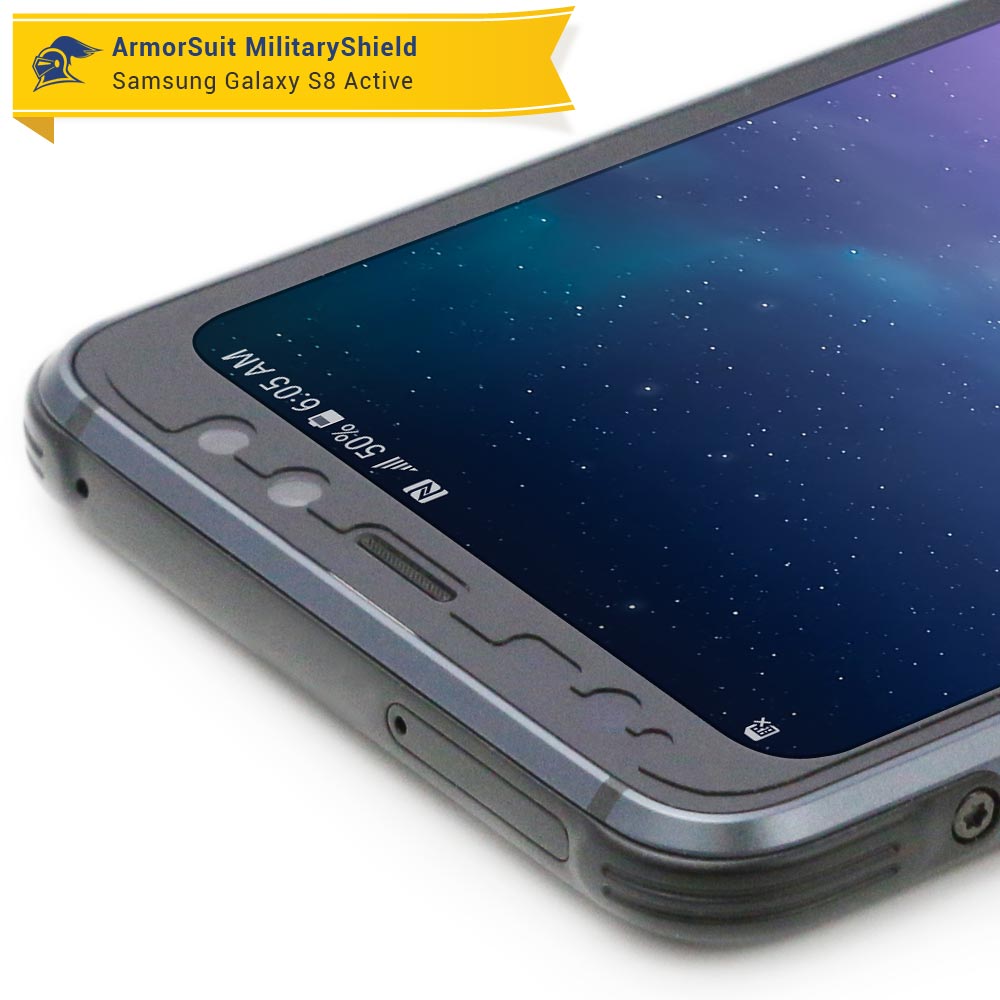 [2-Pack] Samsung Galaxy S8 Active Case-Friendly Screen Protector