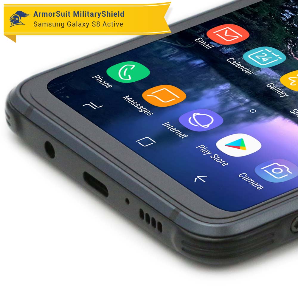 [2-Pack] Samsung Galaxy S8 Active Case-Friendly Screen Protector