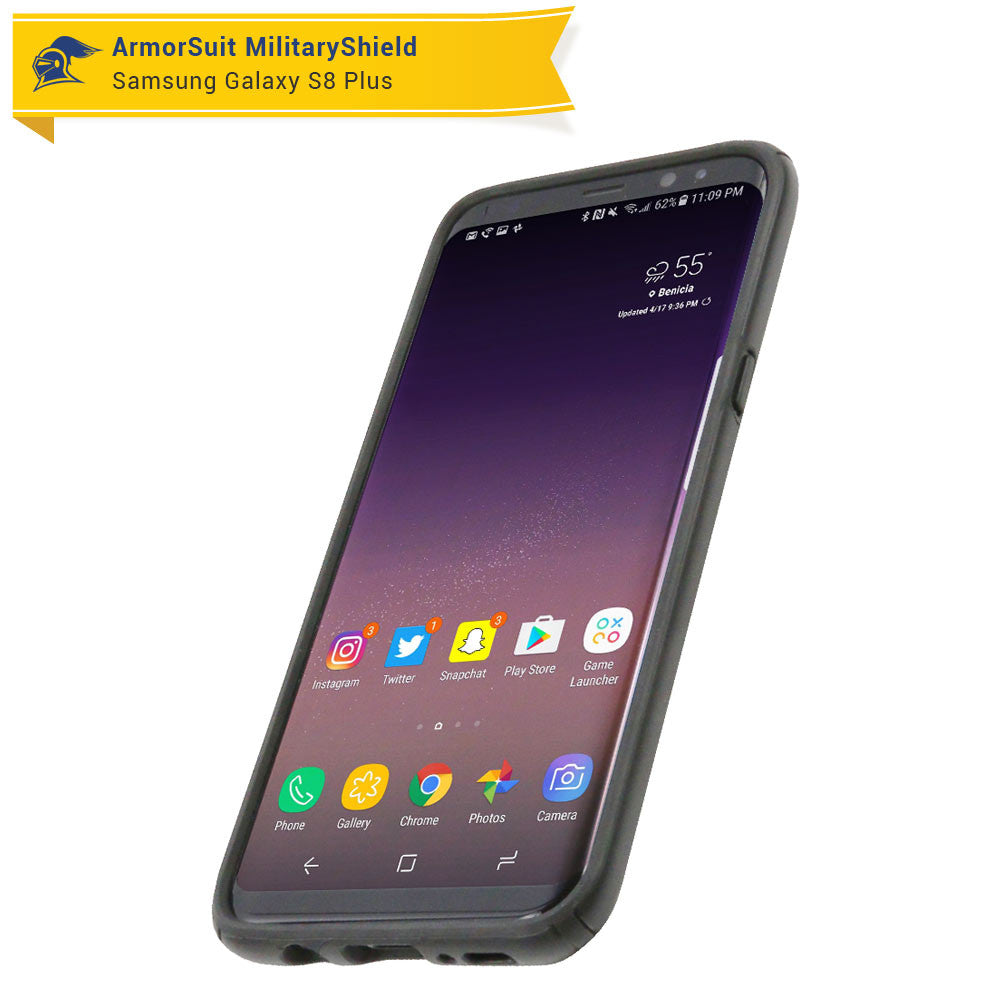 [2-Pack] Samsung Galaxy S8 Plus Case-Friendly Screen Protector