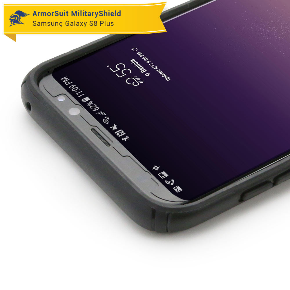 [2-Pack] Samsung Galaxy S8 Plus Case-Friendly Screen Protector