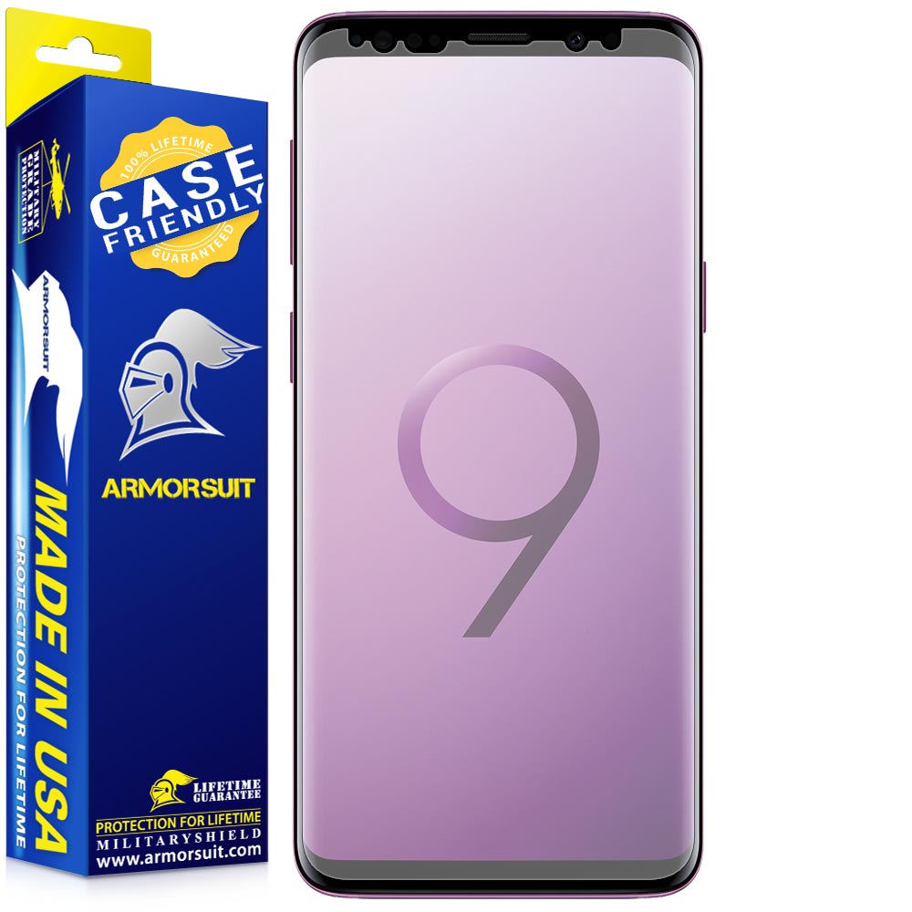 [2-Pack] Samsung Galaxy S9 Matte Case-Friendly Screen Protector
