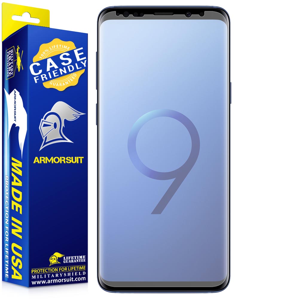[2-Pack] Samsung Galaxy S9 Plus Matte Case-Friendly Screen Protector