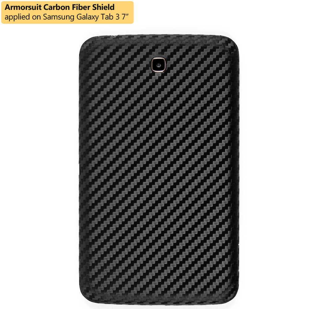 Samsung Galaxy Tab 3 7.0 Screen Protector + Black Carbon Fiber Film Protector