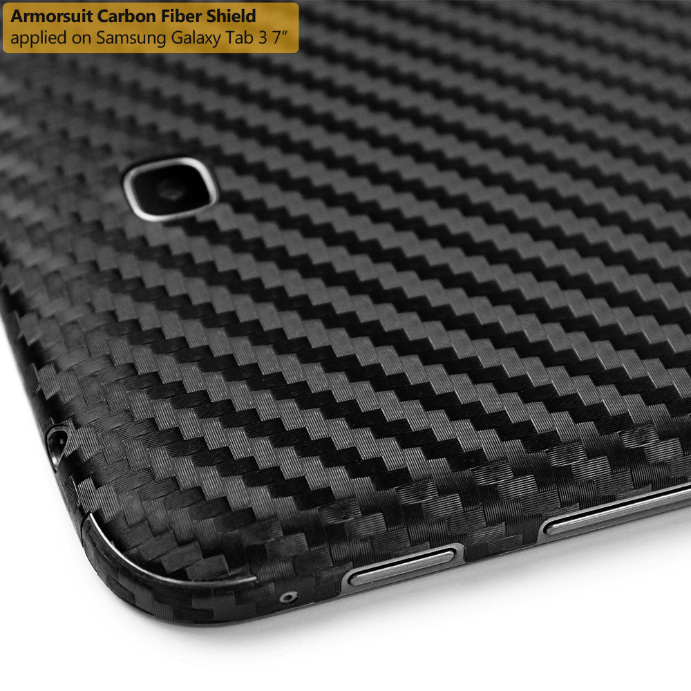 Samsung Galaxy Tab 3 7.0 Screen Protector + Black Carbon Fiber Film Protector