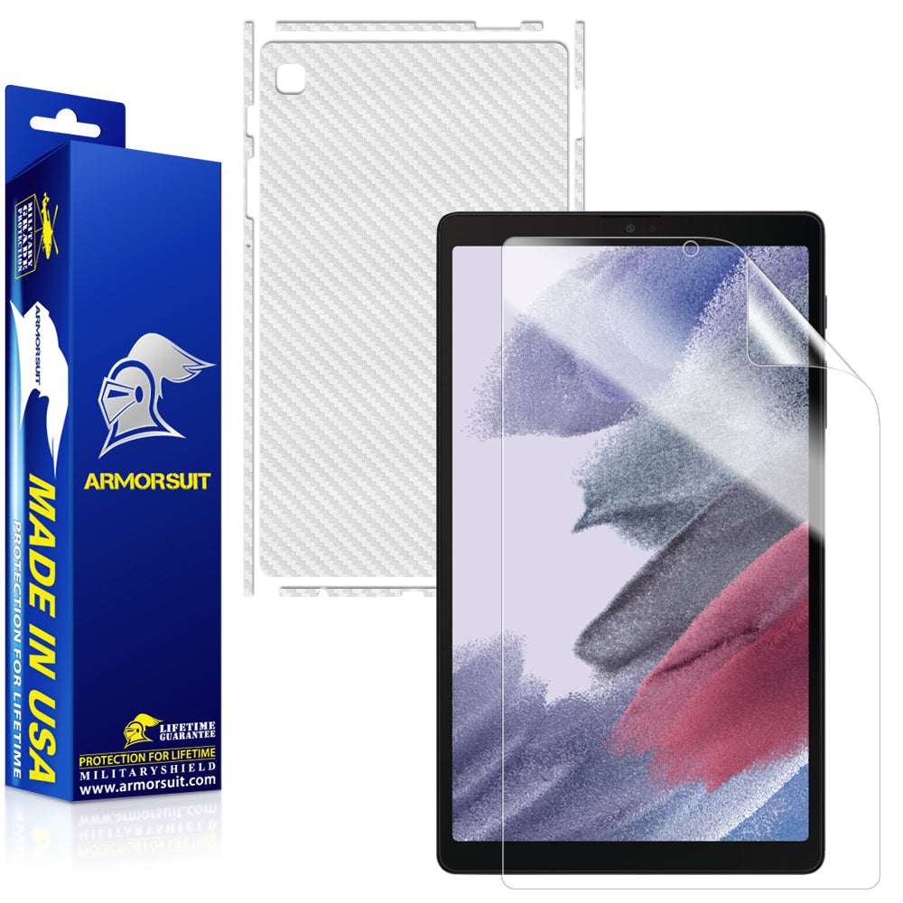 Samsung Galaxy Tab A7 Lite 8.7" (2020) White-Carbon Fiber Skin