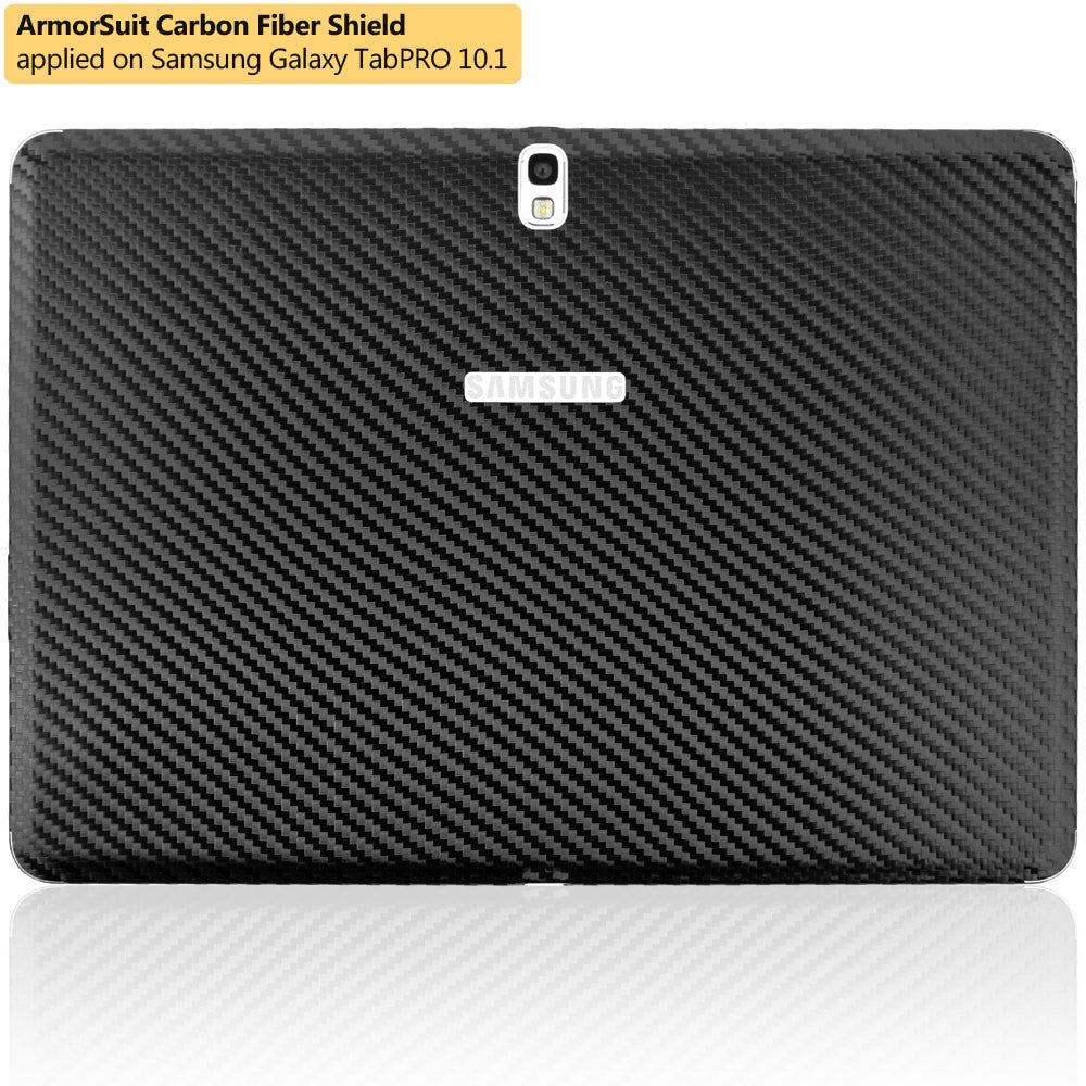 Samsung Galaxy TabPRO 10.1" Screen Protector + Black Carbon Fiber Film Protector
