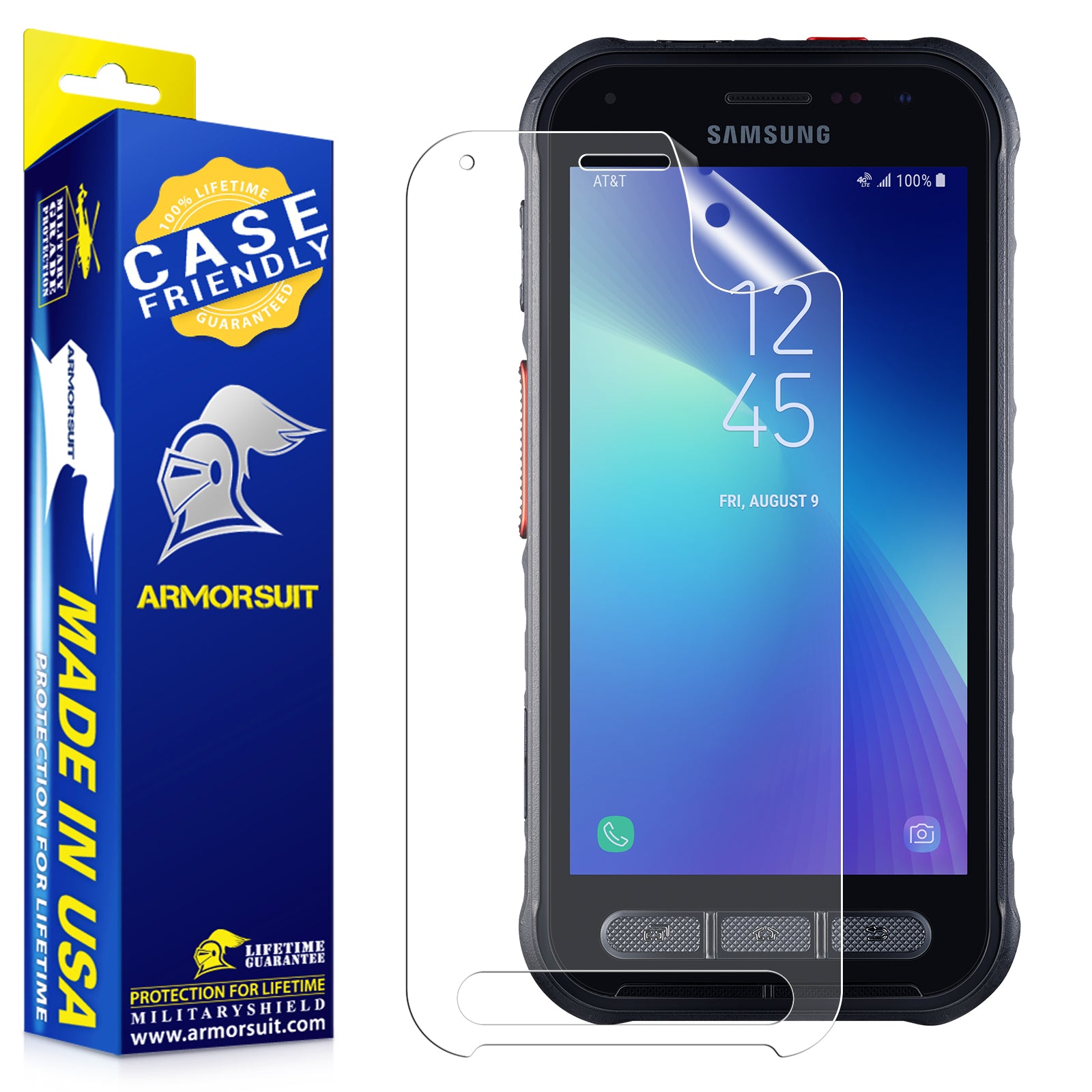 [2-Pack] Samsung Galaxy XCover Field Pro Matte Case-Friendly Screen Protector
