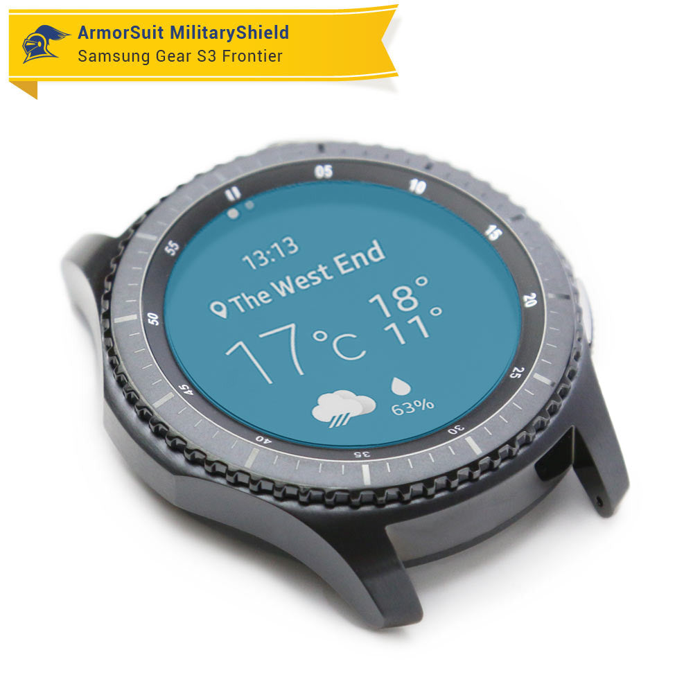 gear s3 frontier display Samsung Gear S3 Classic / S3 Frontier Screen Protector (2-pack)