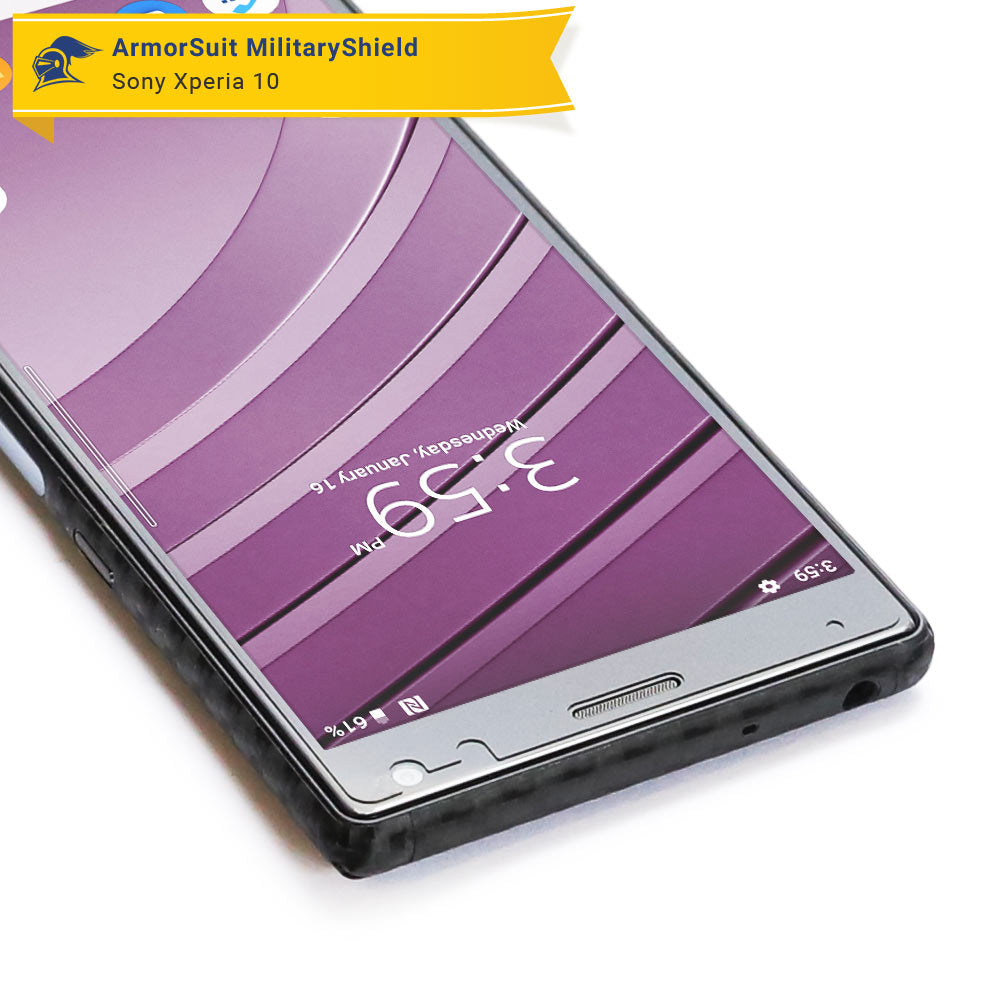 [2-Pack] Sony Xperia 10 Case Friendly Screen Protector