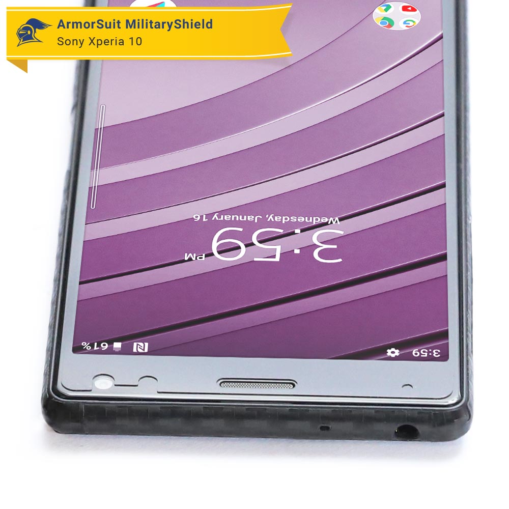 [2-Pack] Sony Xperia 10 Case Friendly Screen Protector