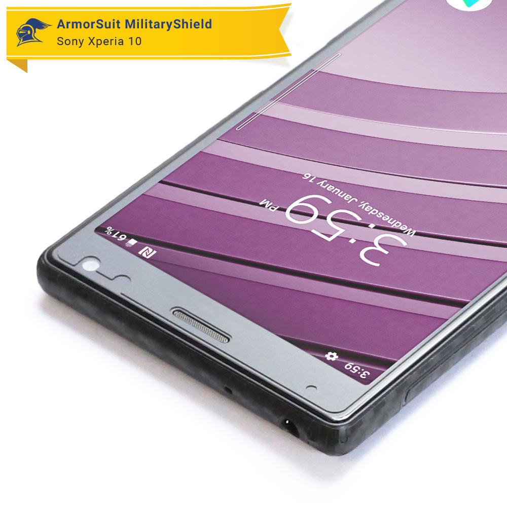 [2-Pack] Sony Xperia 10 Case Friendly Screen Protector