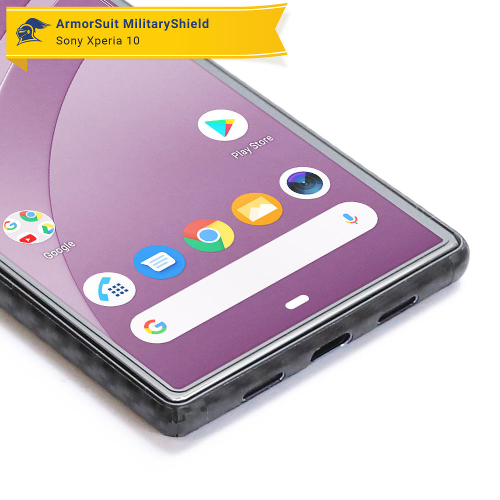 [2-Pack] Sony Xperia 10 Case Friendly Screen Protector
