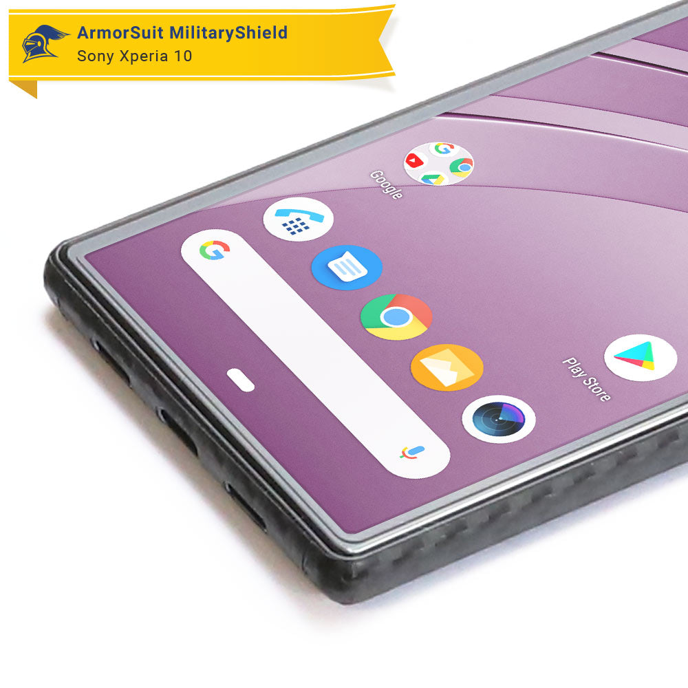 [2-Pack] Sony Xperia 10 Case Friendly Screen Protector