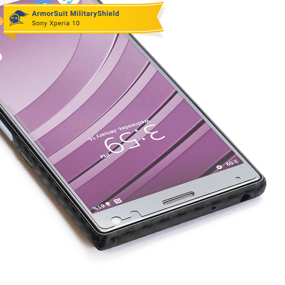 [2-Pack] Sony Xperia 10 Matte Case Friendly Screen Protector
