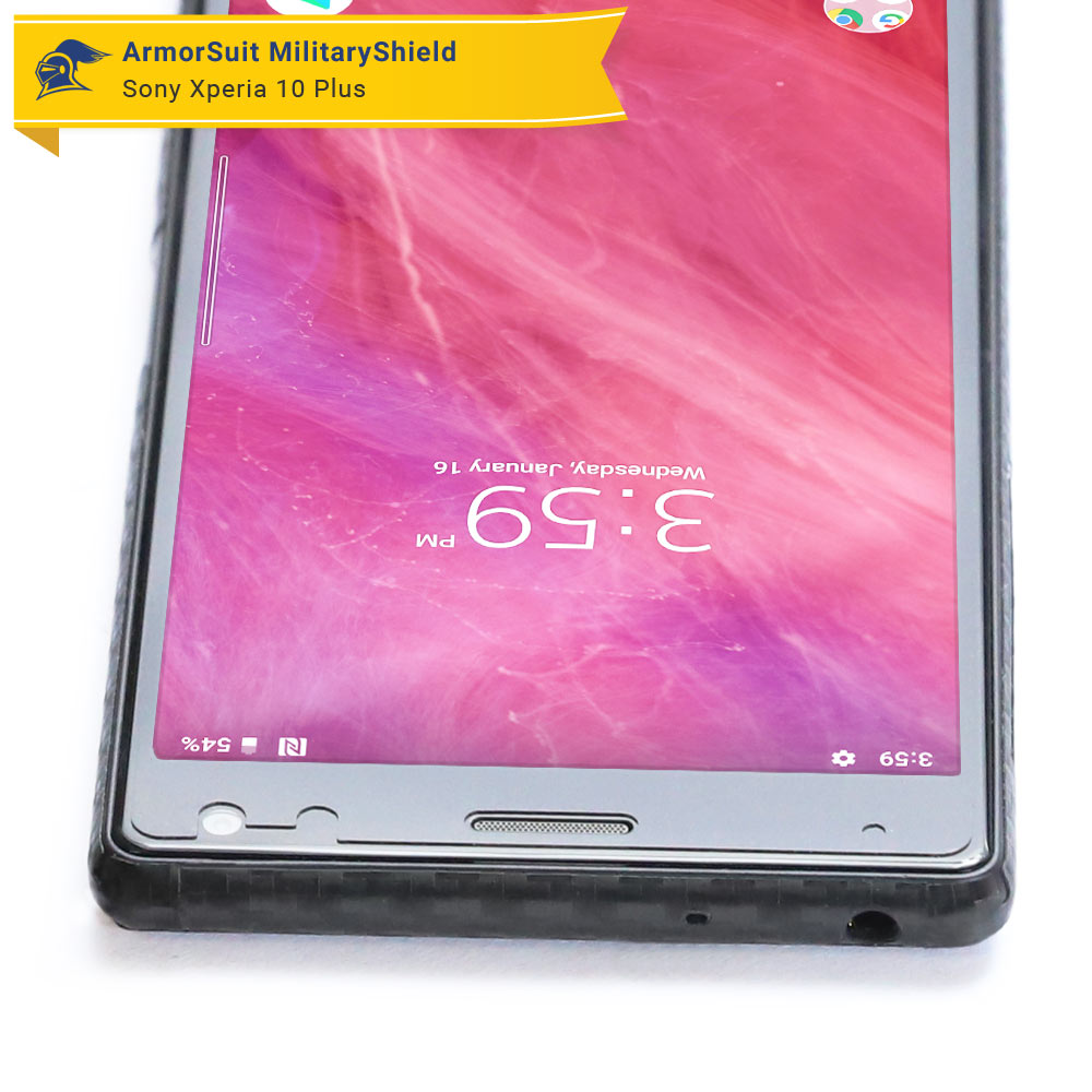 [2-Pack] Sony Xperia 10 Plus Case Friendly Screen Protector