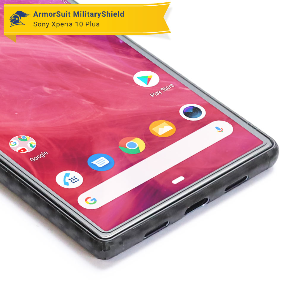 [2-Pack] Sony Xperia 10 Plus Case Friendly Screen Protector