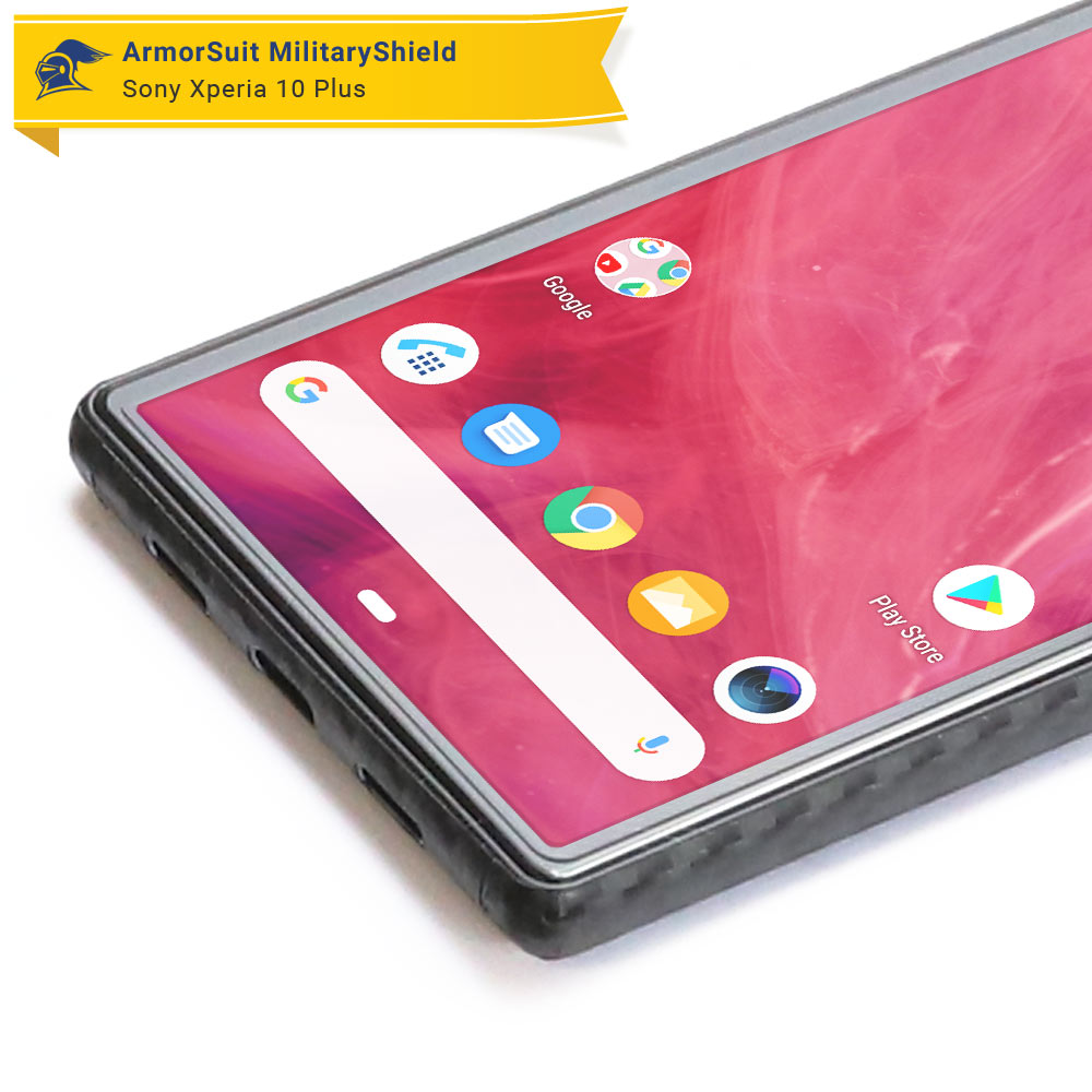 [2-Pack] Sony Xperia 10 Plus Case Friendly Screen Protector