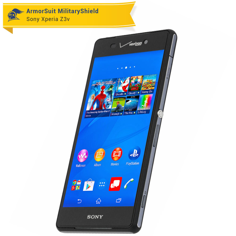 [2-Pack] Sony Xperia Z3V Screen Protector (Case-Friendly)