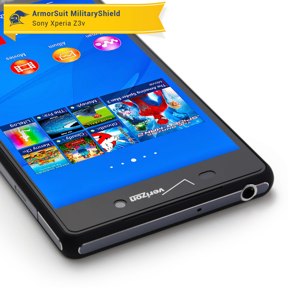 [2-Pack] Sony Xperia Z3V Screen Protector (Case-Friendly)