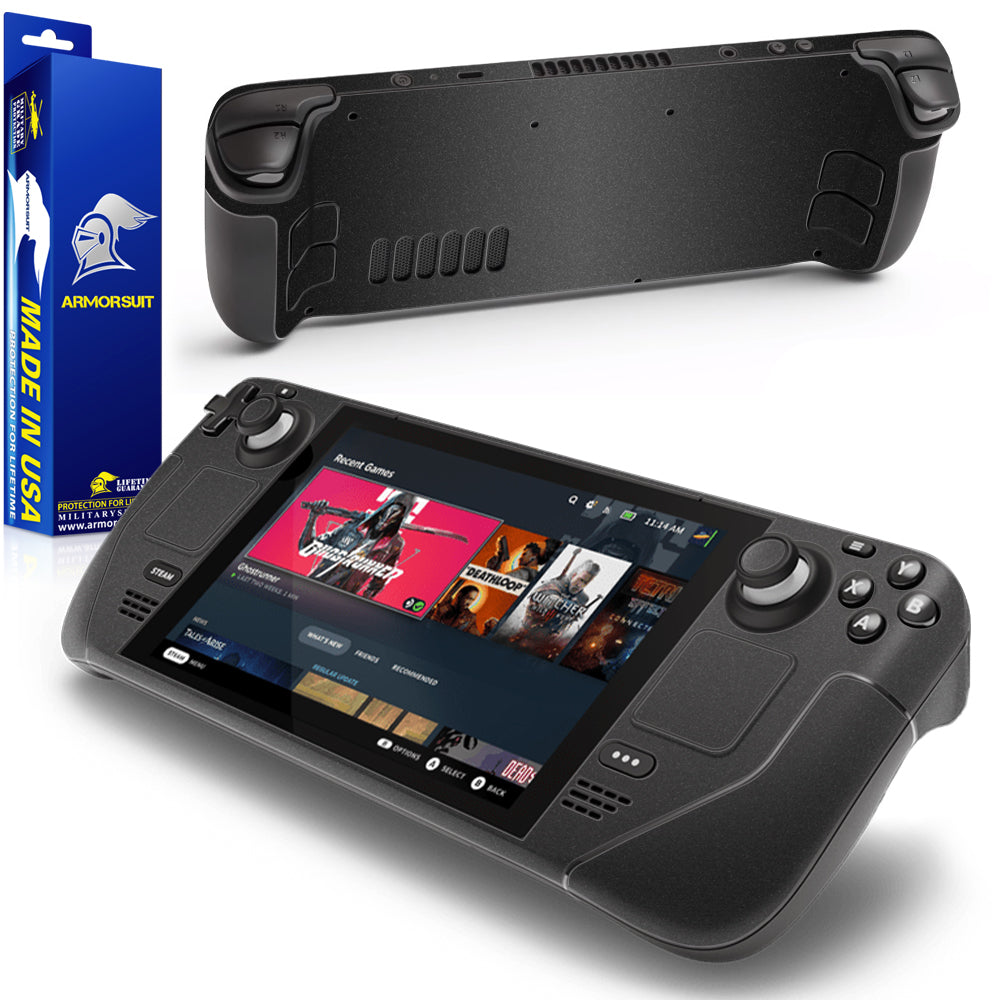 ArmorSuit MilitaryShield Screen Protector + Full Wrap Skin for Steam Deck 7in" (64gb, 256gb Only)