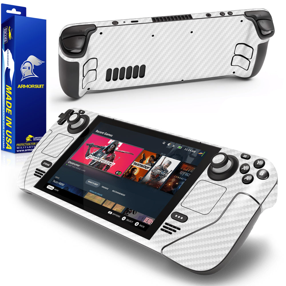 ArmorSuit MilitaryShield Screen Protector + Full Wrap Skin for Steam Deck 7in" (64gb, 256gb Only)