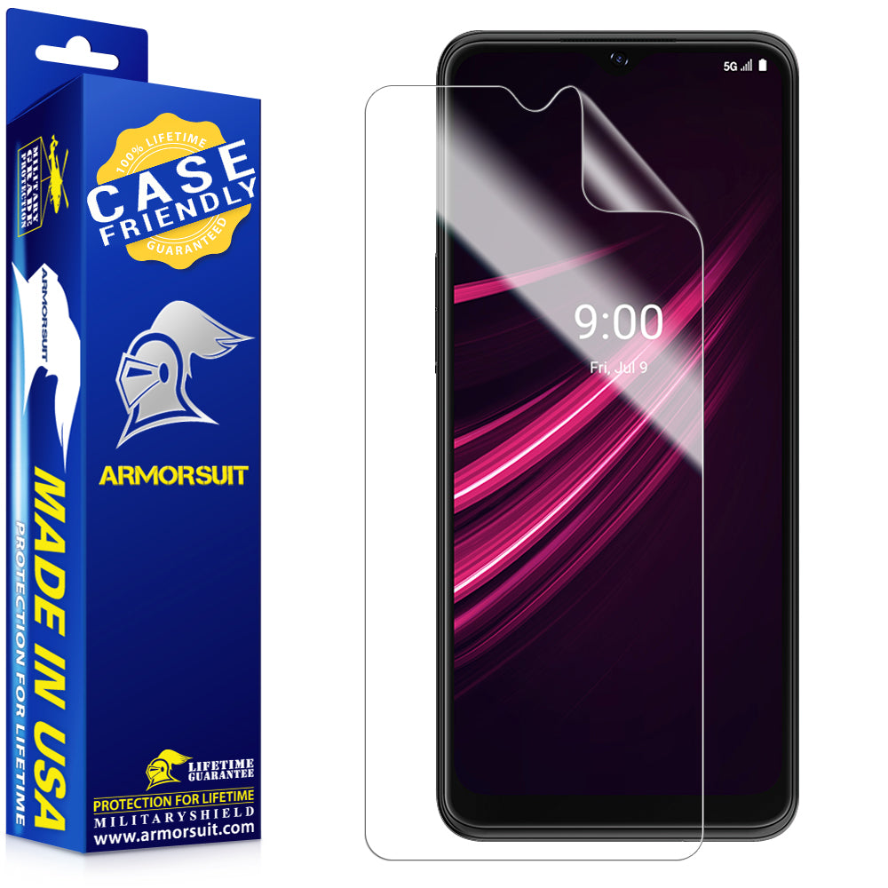[2 Pack] ArmorSuit MilitaryShield Screen Protector Designed for T-Mobile REVVL V+ 5G (2021) Case Friendly Anti-Bubble HD Clear Film
