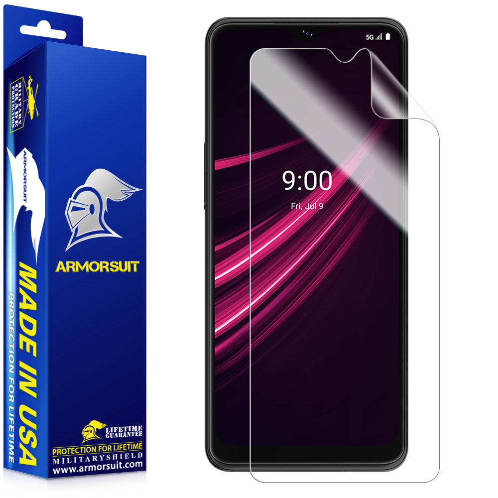 [2 Pack] ArmorSuit MilitaryShield Screen Protector Designed for T-Mobile REVVL V+ 5G (2021) Max Coverage Anti-Bubble HD Clear Film
