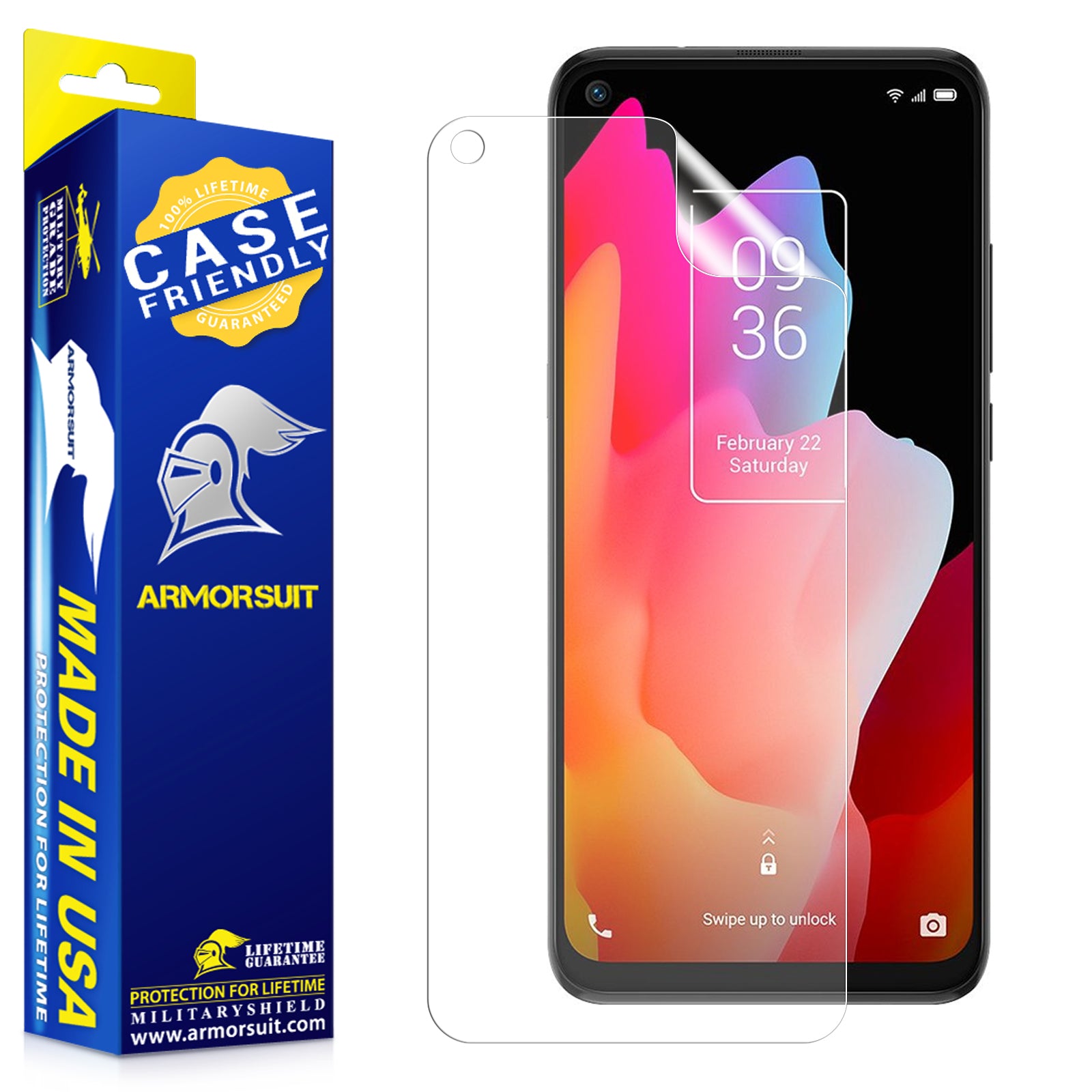 [2-Pack] TCL 10L TCL 10 5G UW (2020) Case-Friendly Matte Screen Protector