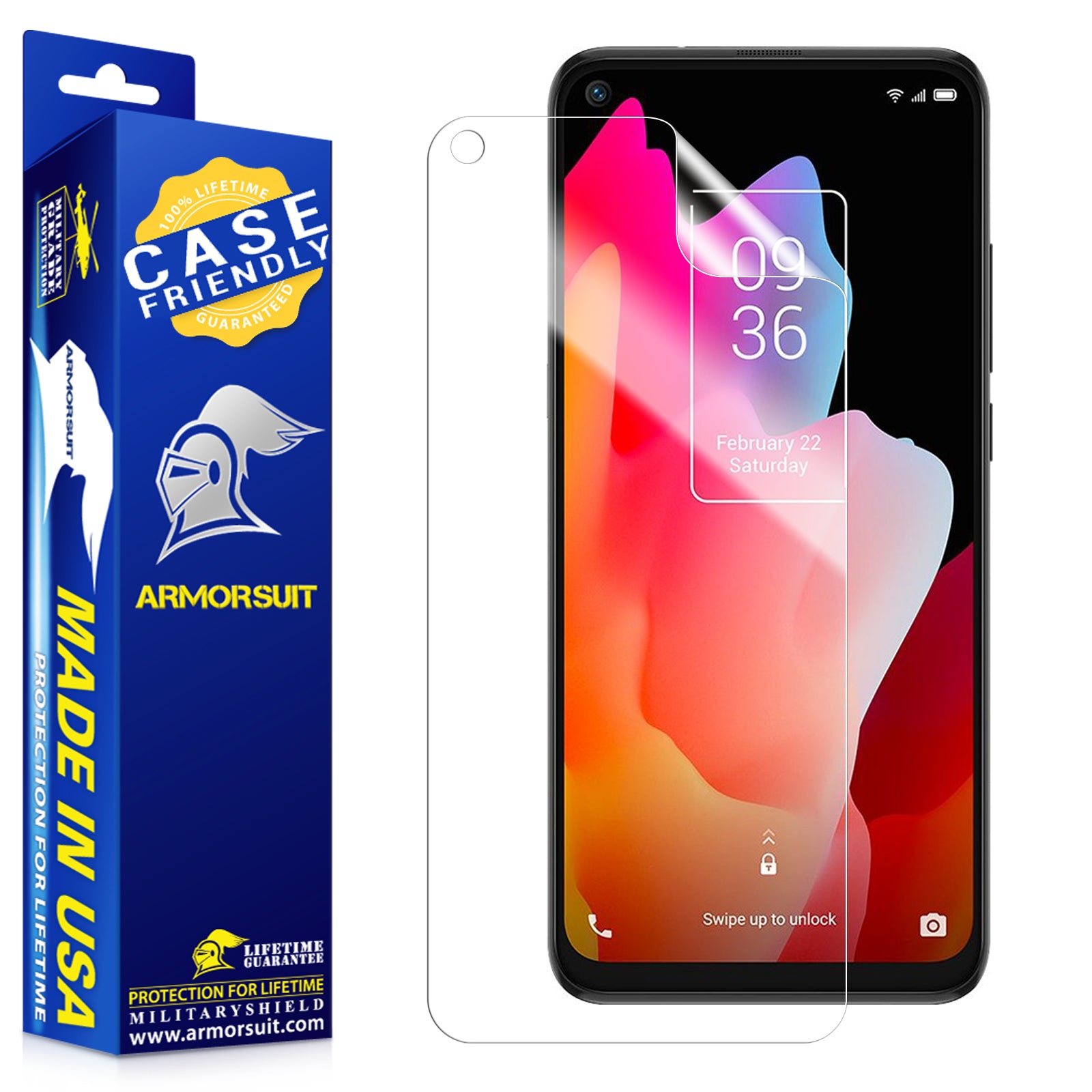 [2-Pack] TCL 10L TCL 10 5G UW (2020) Case-Friendly Screen Protector