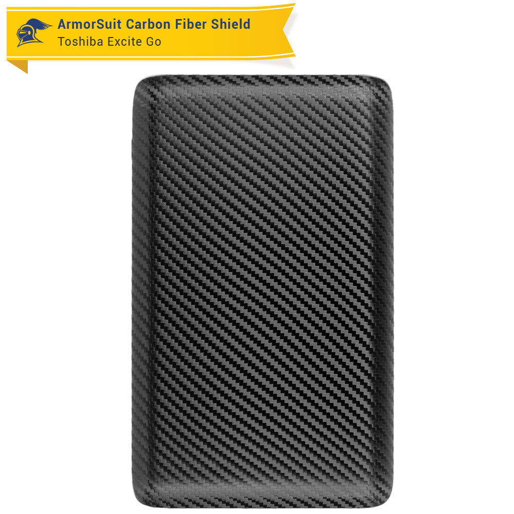 Toshiba Excite Go Screen Protector + Black Carbon Fiber Film Protector