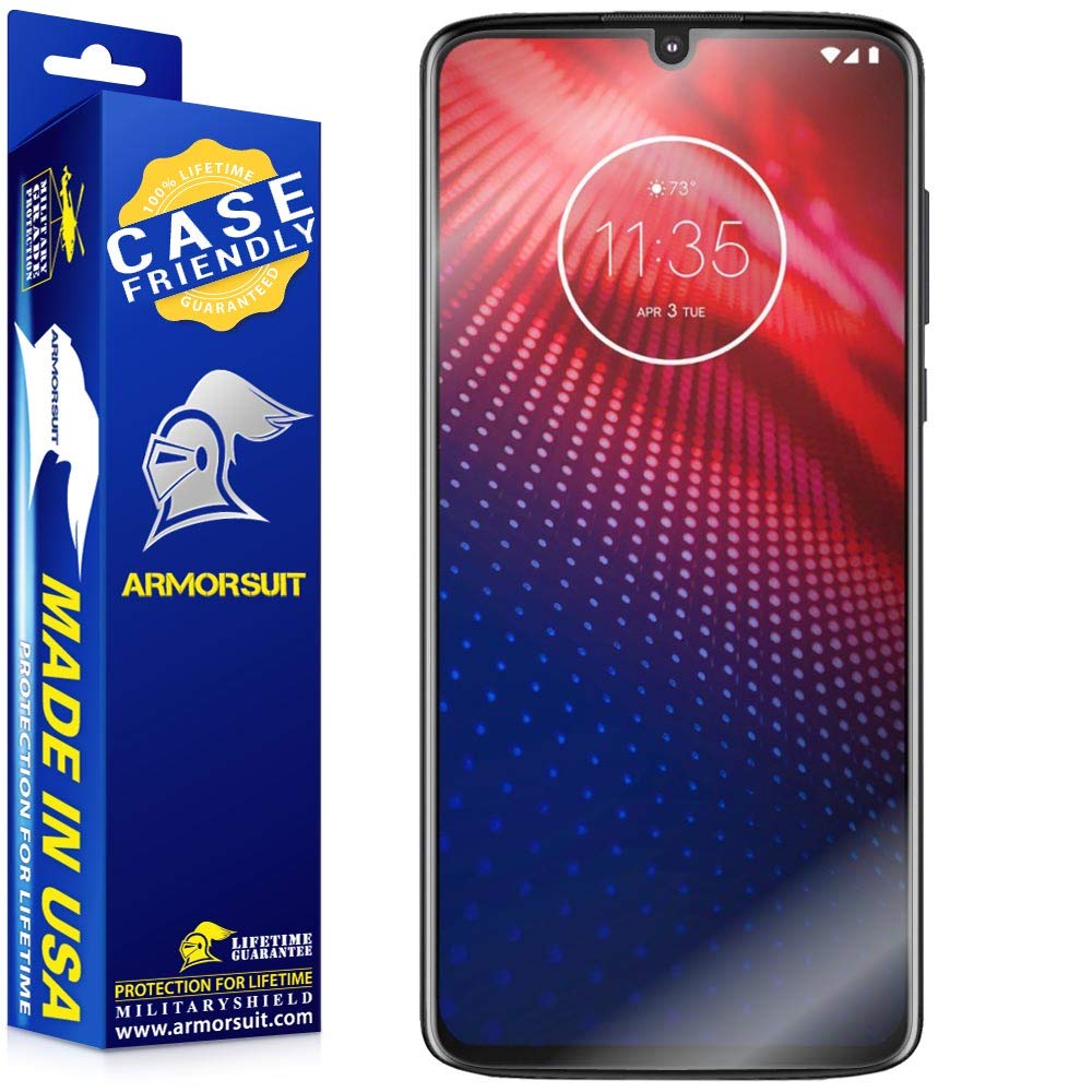 [2 Pack] Motorola Moto Z4 Screen Protector [Case Friendly]
